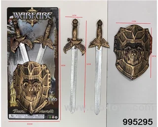 Double sword shield suit in Tied On Card