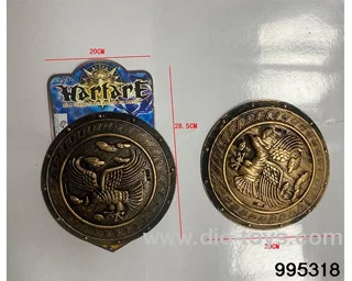 Round shield in Tied On Card
