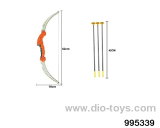Bow and arrow toy in opp bag