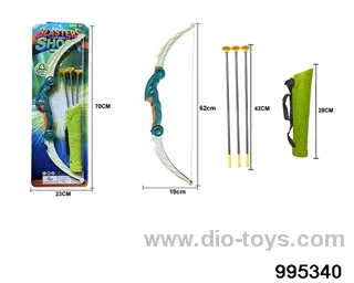 Bow and arrow toy in Blister card