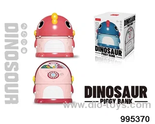 Dinosaur piggy bank in color box