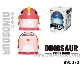 Dinosaur piggy bank in color box