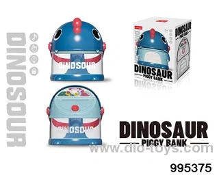 Dinosaur piggy bank in color box