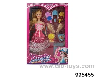 Barbie doll suit in window box