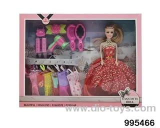 Barbie doll suit in window box