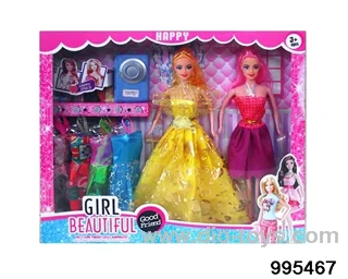 Barbie doll suit in window box