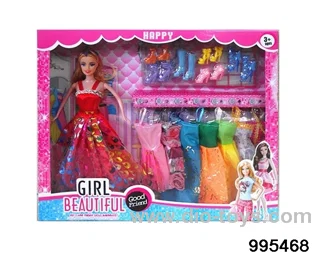 Barbie doll suit in window box
