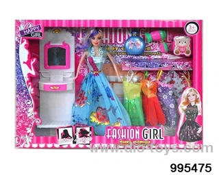 Barbie doll suit in window box