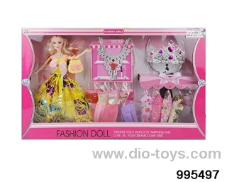 Barbie doll suit in window box
