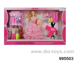 Barbie doll suit in window box