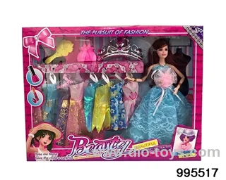 Barbie doll suit in window box