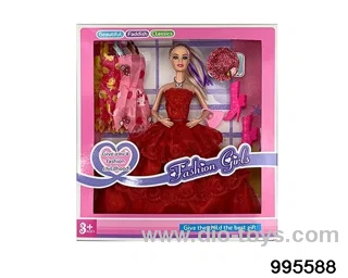 Barbie doll suit in window box