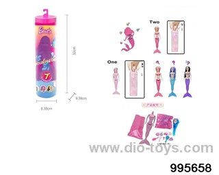 Barbie doll suit in bottle
