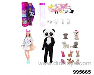 Barbie doll suit in bottle
