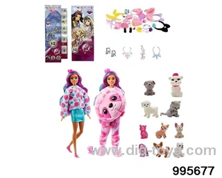 Barbie doll suit in bottle