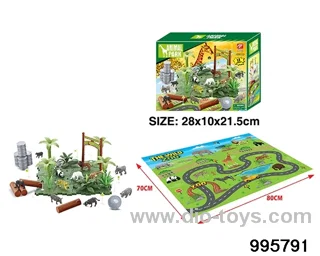 Electric dinosaur track in color box