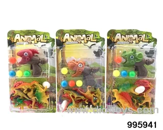 Dinosaur table tennis gun in Blister card