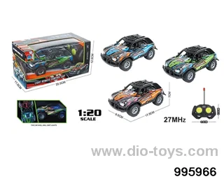 1:20 4ch PVC shell short card off-road rc racing cool LED light in window box