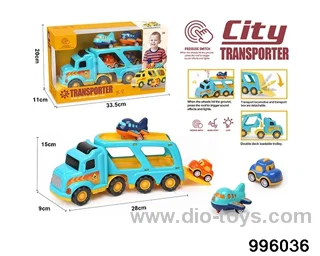 Audio-visual mini transport vehicle in window box