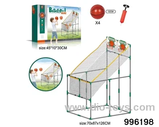 Double small basketball board shooting machine in color box