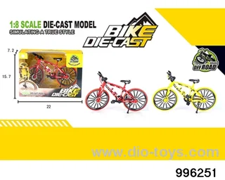 Alloy off-road graffiti bicycle in window box