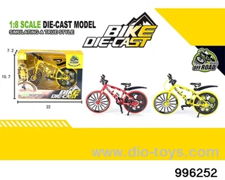 Alloy off-road graffiti bicycle with mudguard and closed wheel in window box