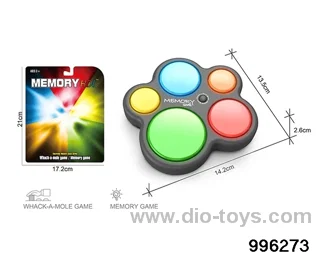 Four-in-one memory game machine (pattern) in Blister card