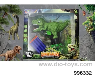 Dinosaur soft bullet gun in window box