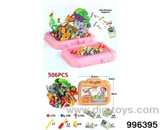 The jigsaw puzzle is mixed with animals and mushroom nails (505PCS) in Plastic film