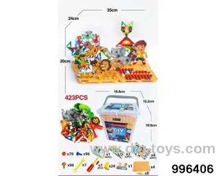 Three categories of jigsaw puzzle, animal and mushroom nail are mixed and assembled (423 PCS)