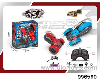Three-wheel light stunt car (2.4G power pack) in window box