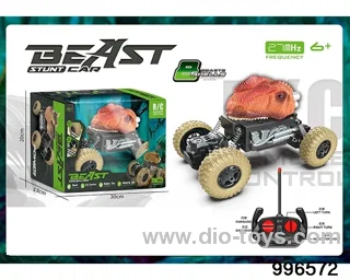 Animal climbing car in window box