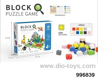 Building block toy in color box