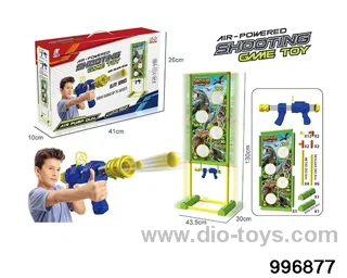 Single-gun mobile dinosaur target in color box
