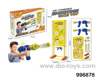 Double-gun moving duck target in color box