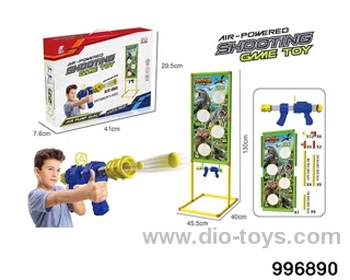 Single air gun 12 bullets+dinosaur target in color box
