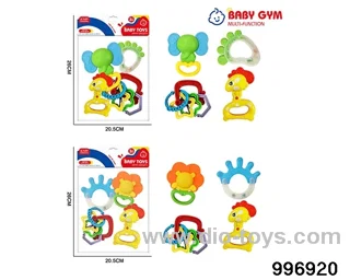 Baby ring gum in 8pcs PP bag with header