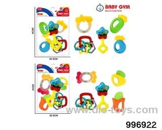 Baby ring gum in 9pcs PP bag with header