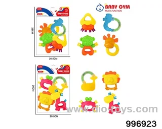 Baby ring gum in 4pcs PP bag with header