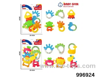 Baby ring gum in 6pcs PP bag with header