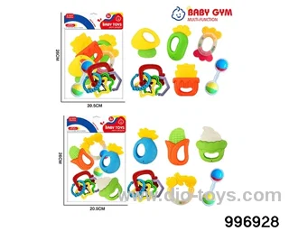 Baby ring gum in 10pcs PP bag with header
