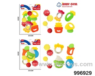 Baby ring gum in 6pcs PP bag with header