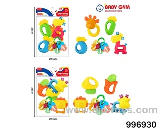 Baby ring gum in 8pcs PP bag with header