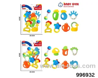 Baby ring gum in 10pcs PP bag with header