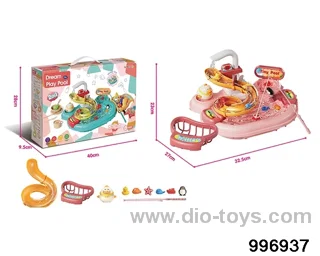 Electric water outlet children's water park toys in color box