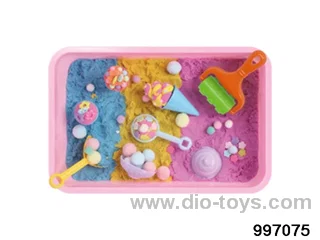 space sand play set in plastic box
