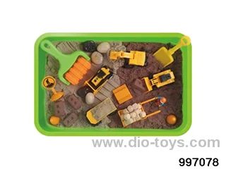 space sand play set in plastic box