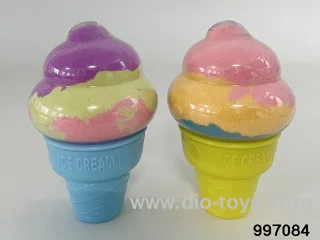 ice cream space sand play set in plastic cone
