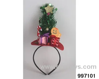 Christmas tree head buckle in opp bag