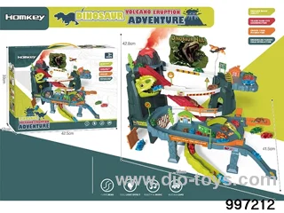 dinosaur volcano eruption adventure with 8pcs car
